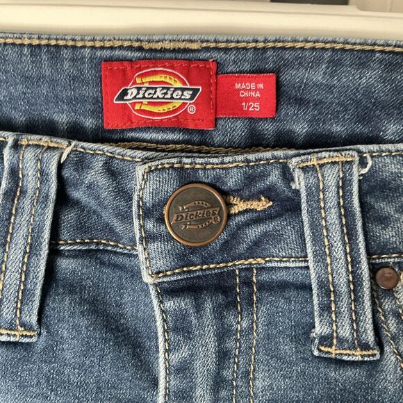 Dickies Distressed Denim Shorts Women’s Size 25 (26” Waist) - Picture 3 of 3